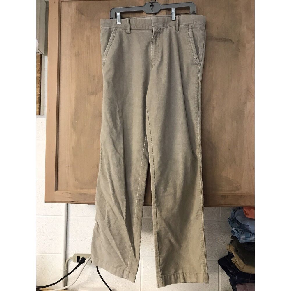 Live Your Own Way Men's Corduroy‎ Pants 32x32 Beige